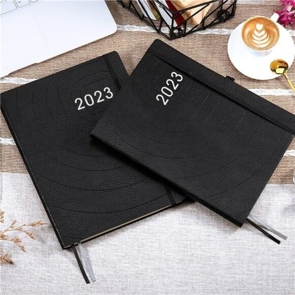 2023 Planner - Planner 2023 with Pen Loop, Inner Pocket, 8.5" x 11" - Black - Picture 7 of 7